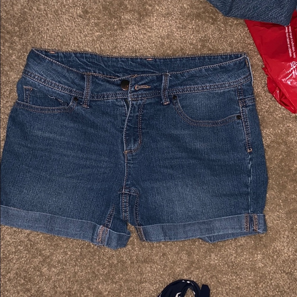 Faded glory denim shorts